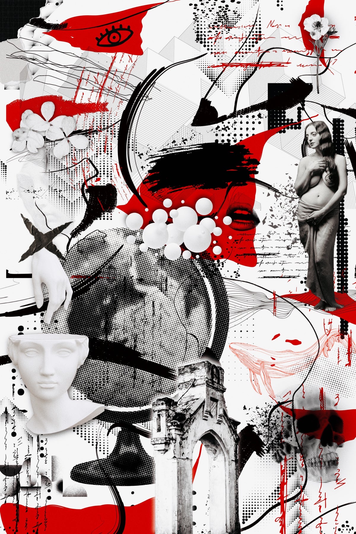 FRAGMENTED: A FUCK YOU (Original Artwork/Collage, Fine Art Giclee Print)