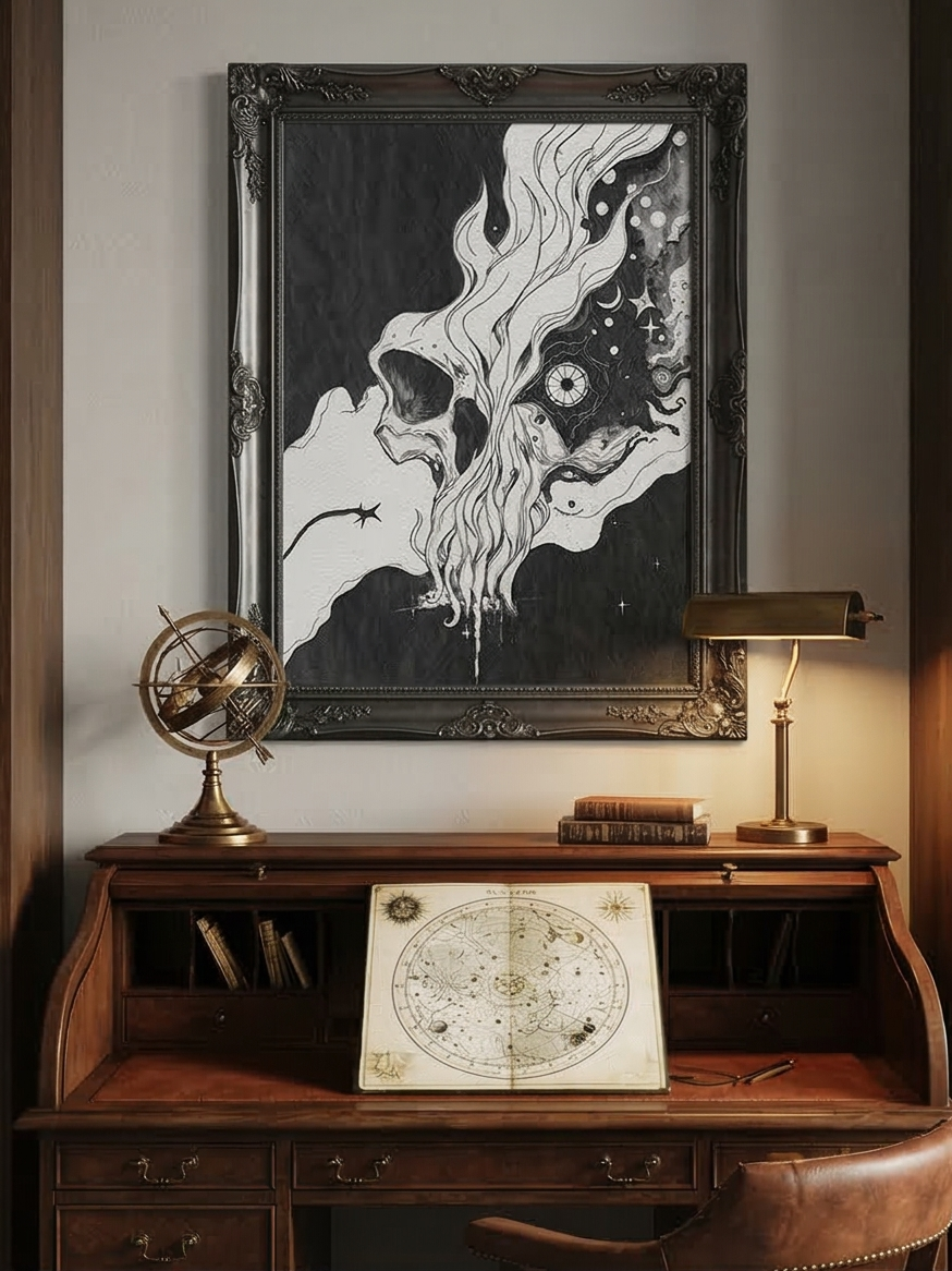 COSMIC DEATH (Original Artwork, Giclee Fine Art Print)