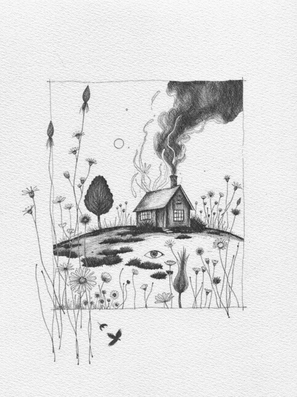 SEER'S FIREHOUSE (Original Artwork, Giclee Fine Art Print)