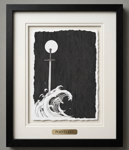 POINTLESS (Original Artwork, Fine Art Giclee Print)
