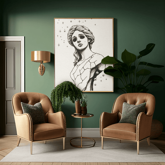 AGNOSIA (a Giclee Fine Art Print Couplet) - aTinyArtGarageCollage