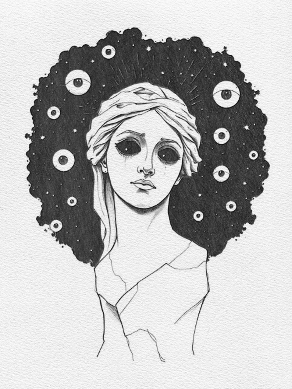 AGNOSIA (a Giclee Fine Art Print Couplet) - aTinyArtGarageCollage