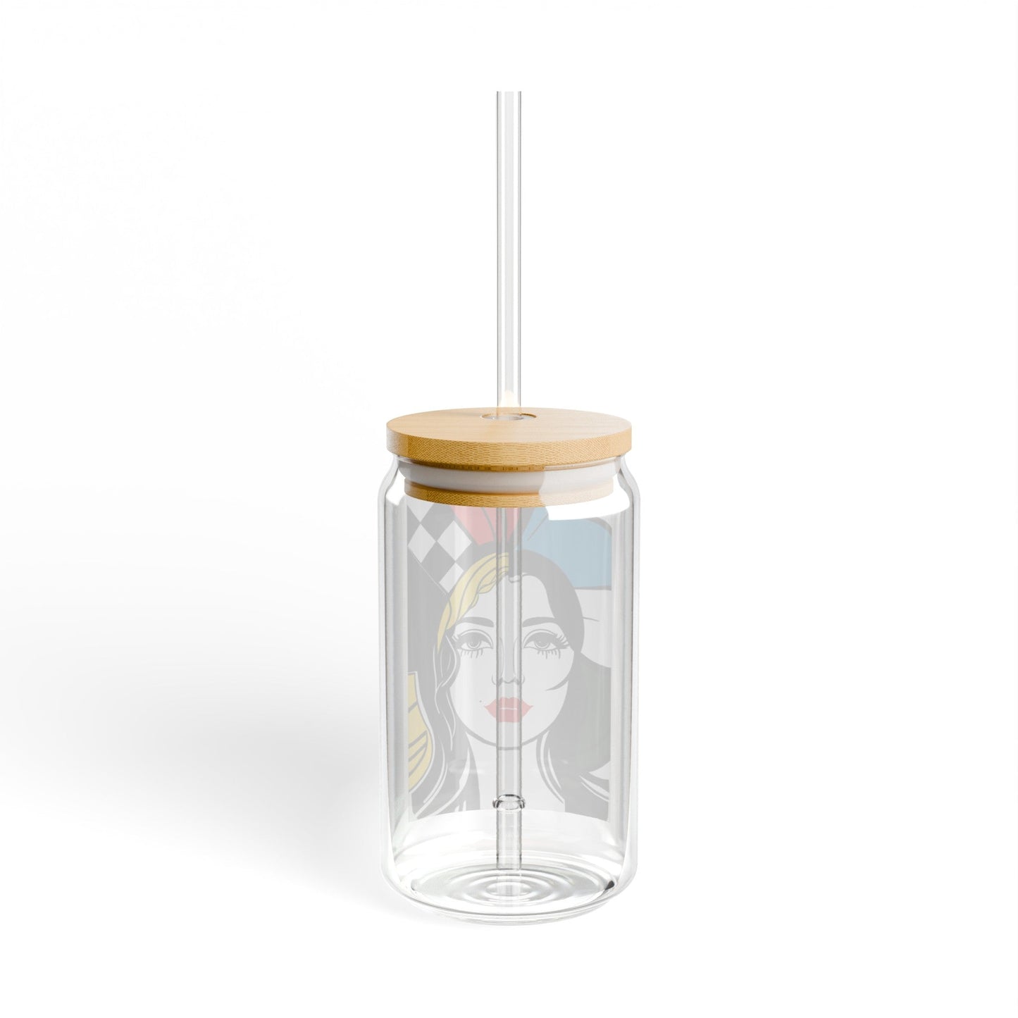 Lady Speedway Sipper, 16oz - aTinyArtGarageMug