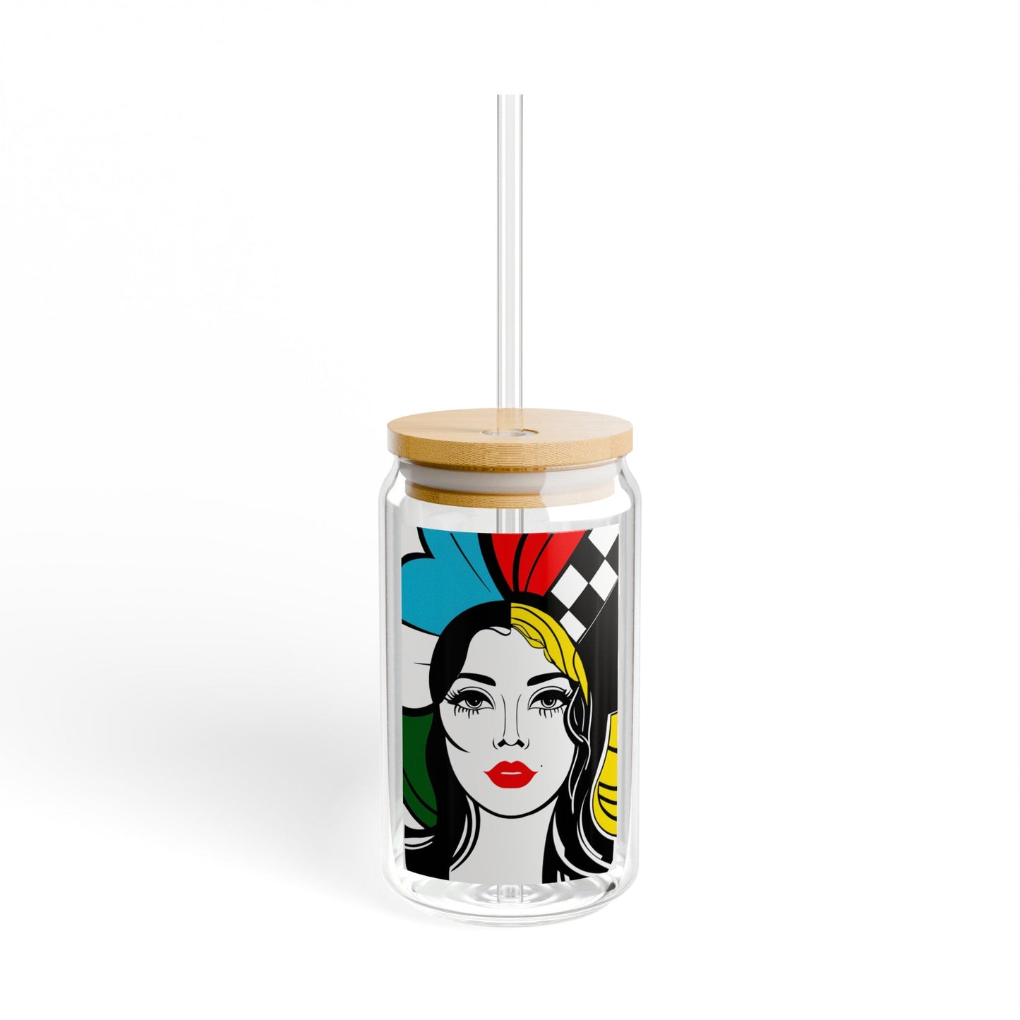 Lady Speedway Sipper, 16oz - aTinyArtGarageMug