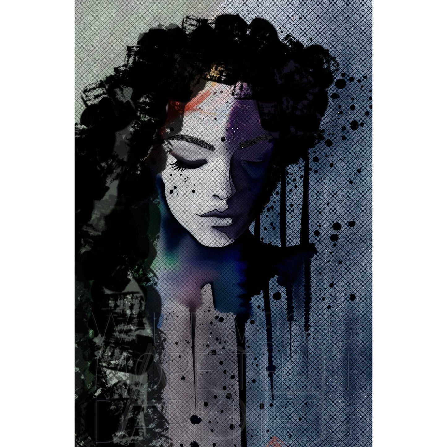 MORE THAN MELANCHOLY (16x20in. Original artwork on framed, gallery quality canvas.) - aTinyArtGarage