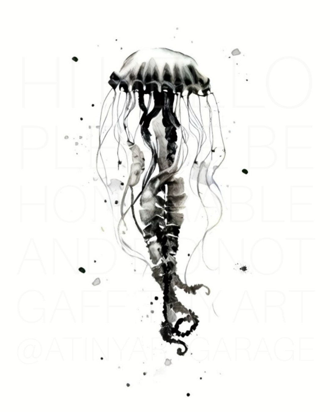 SPINAL TAP, 2023. (Watercolor Fine Art Giclee Print, 254GSM) - aTinyArtGarage