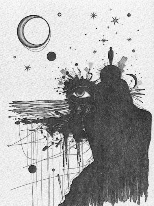 EYES ON MY RUIN (Original Artwork, Giclee Fine Art Print)