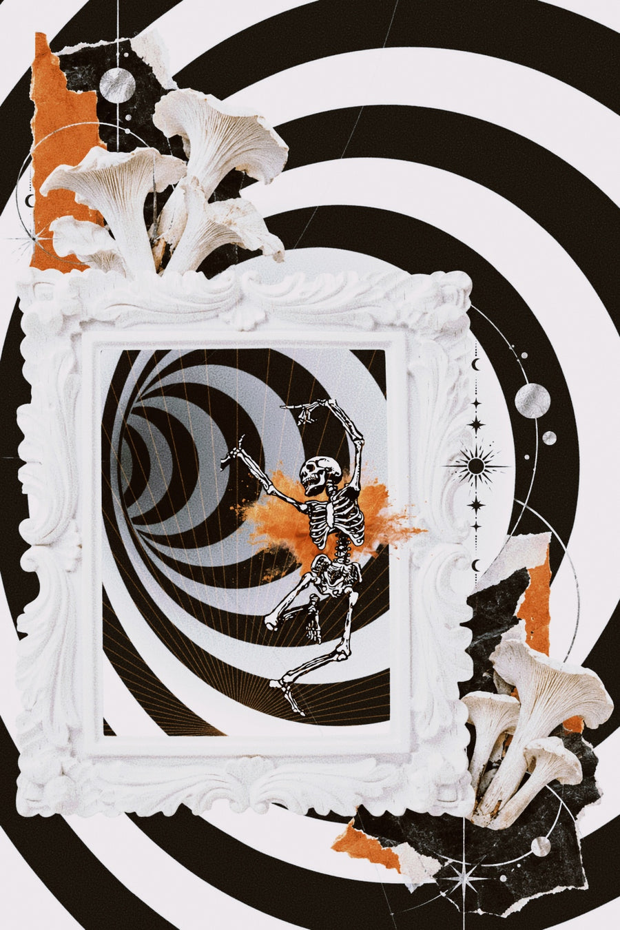 WALTZING WITH THE VOID (Original Artwork/Collage, Fine Art Giclee Print)