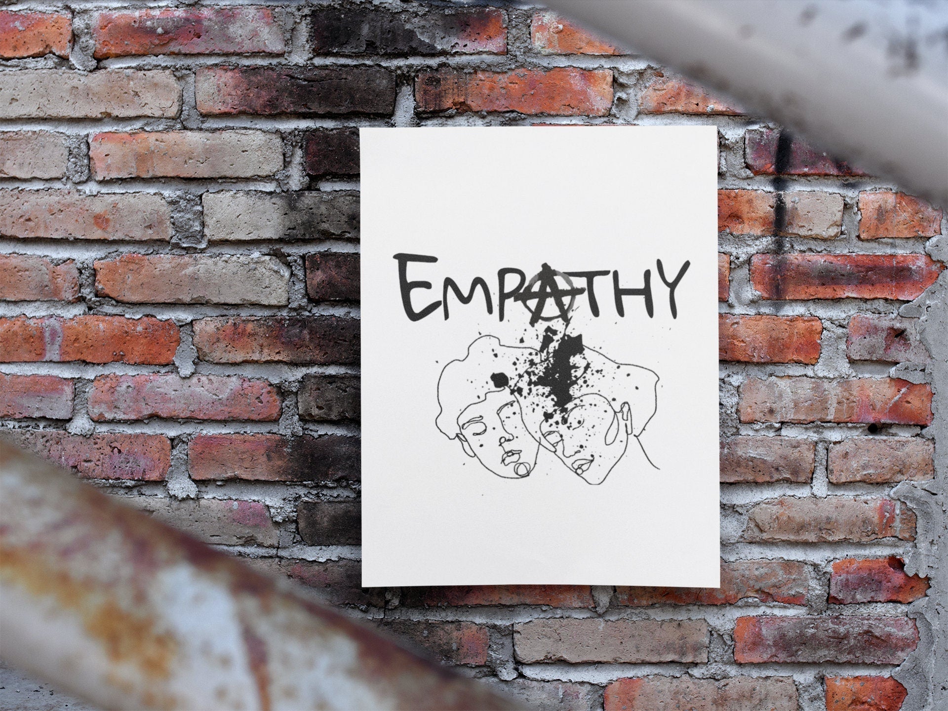 EMPATHY IS ANARCHY (Giclee Fine Art Print) - aTinyArtGarageArt Print