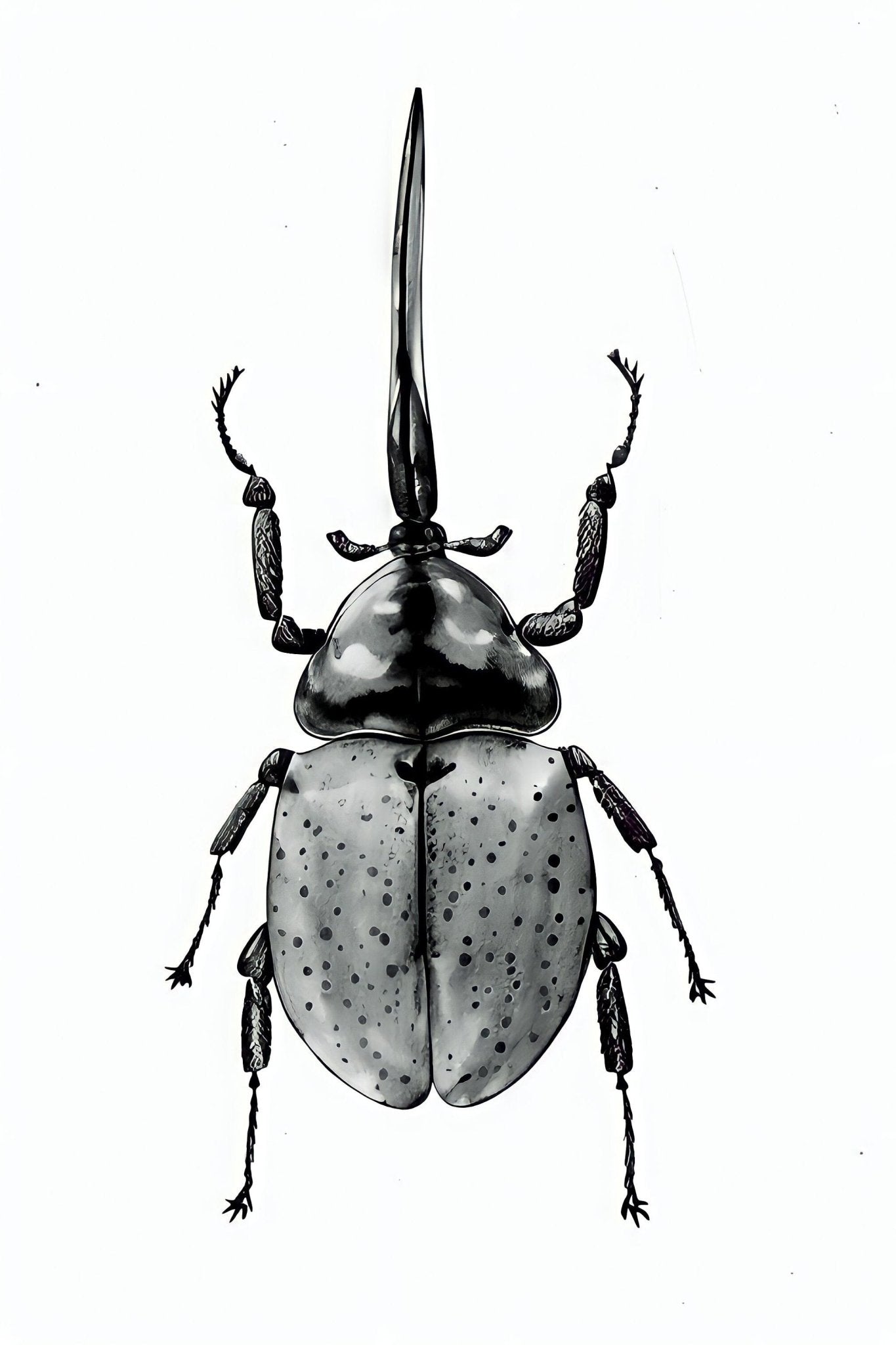 HERCULES (Dynastes [Hercules] Beetle Print) Original Artwork - aTinyArtGarageArt Print