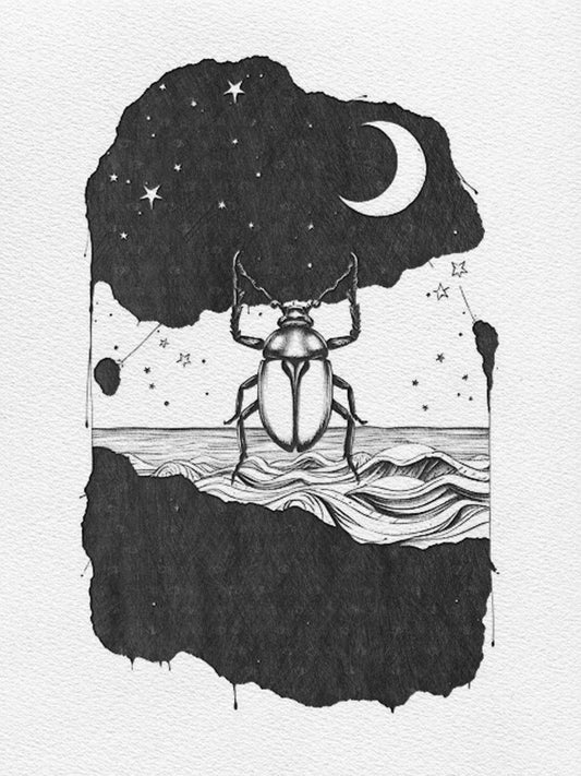 DANCING THROUGH DEATH (Original Artwork, Giclee Fine Art Print)