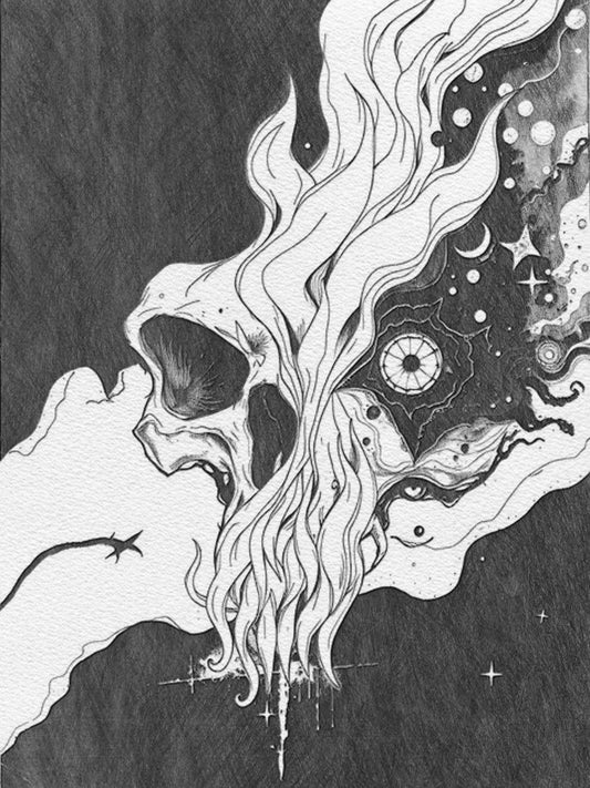 COSMIC DEATH (Original Artwork, Giclee Fine Art Print)