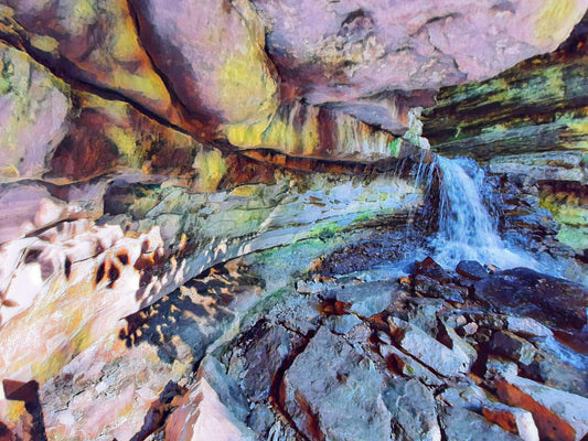 LITTLE FALLS (McCormick's Creek, Fine Art Giclee Print 254GSM) - aTinyArtGarage