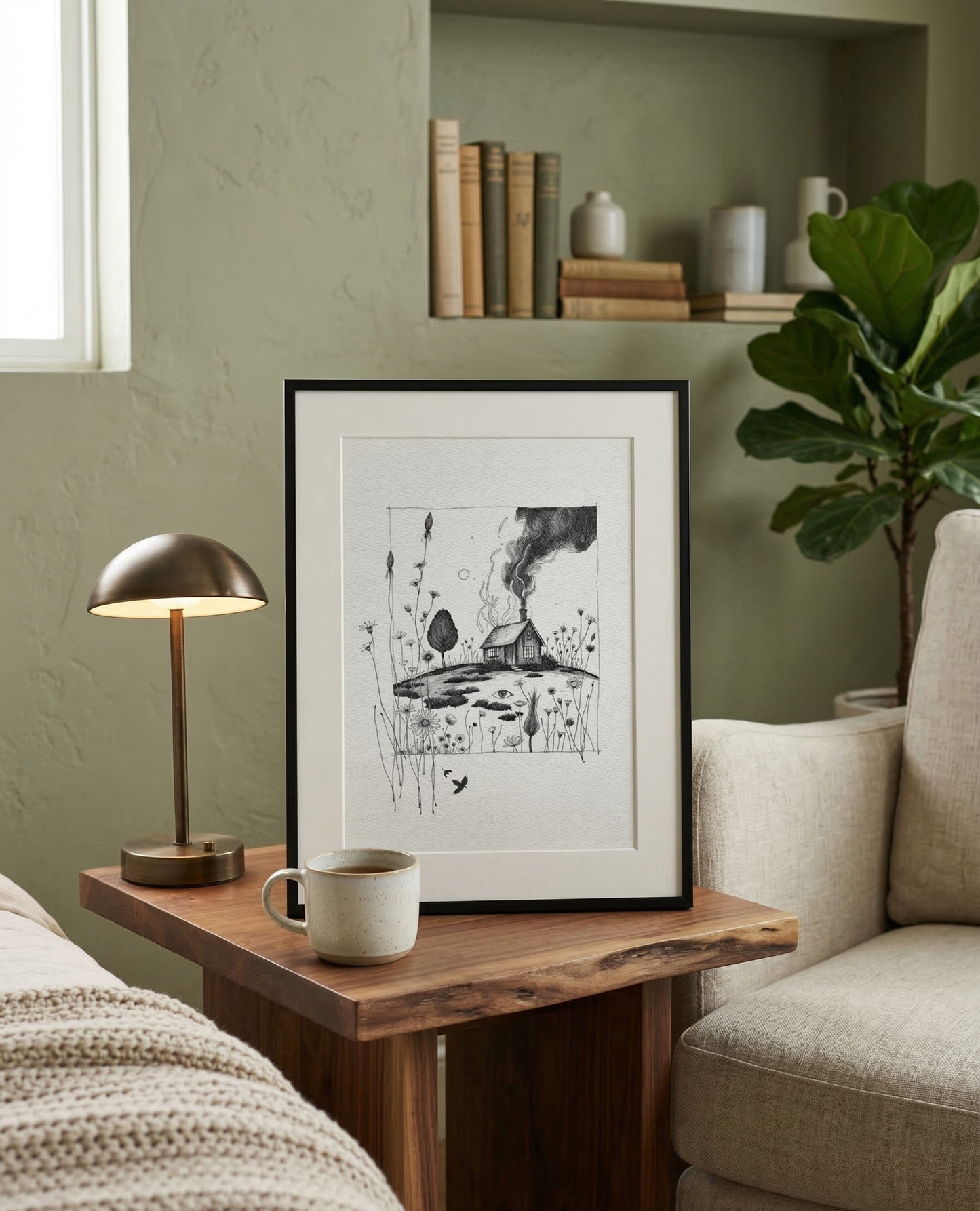 SEER'S FIREHOUSE (Original Artwork, Giclee Fine Art Print)